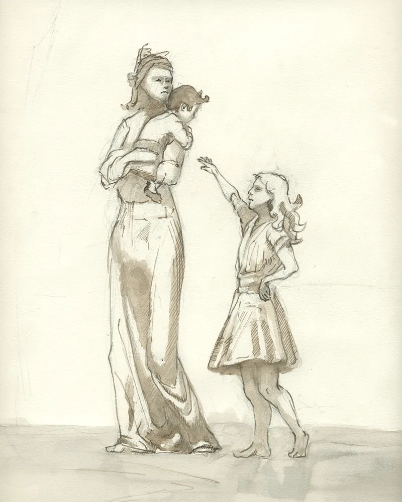 steve duncan art mother daughter